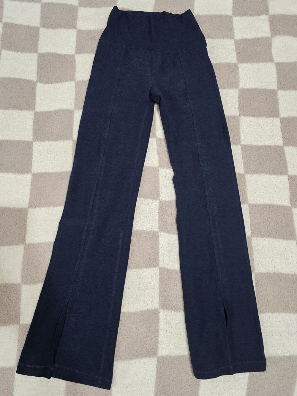 Beyond Yoga Make The Cut Split Ankle Front Pant - Nocturnal Navy